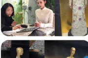 马筱梅惊艳亮相，三套高定华服搭配考究金饰设计，尽显优雅魅力