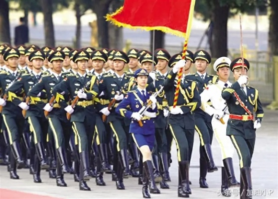 中国仪仗队，帅成外国军人打卡点，展现大国风范